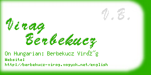 virag berbekucz business card